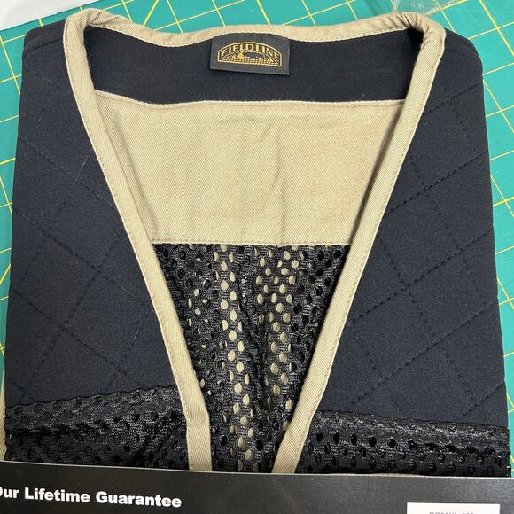 FIELDLINE Trap Vest Mens XL/XXL 48-50 SKEET Shooting Tan Black MESH Hunting NEW - Picture 5 of 11